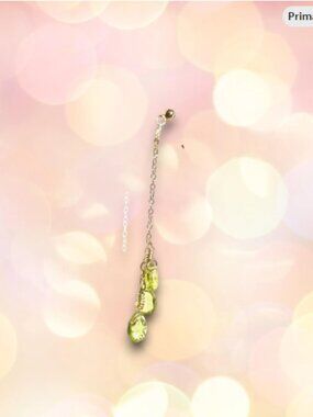 Long and Dangly Peridot Cascading Earrings, August Birthstone